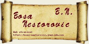 Bosa Nestorović vizit kartica